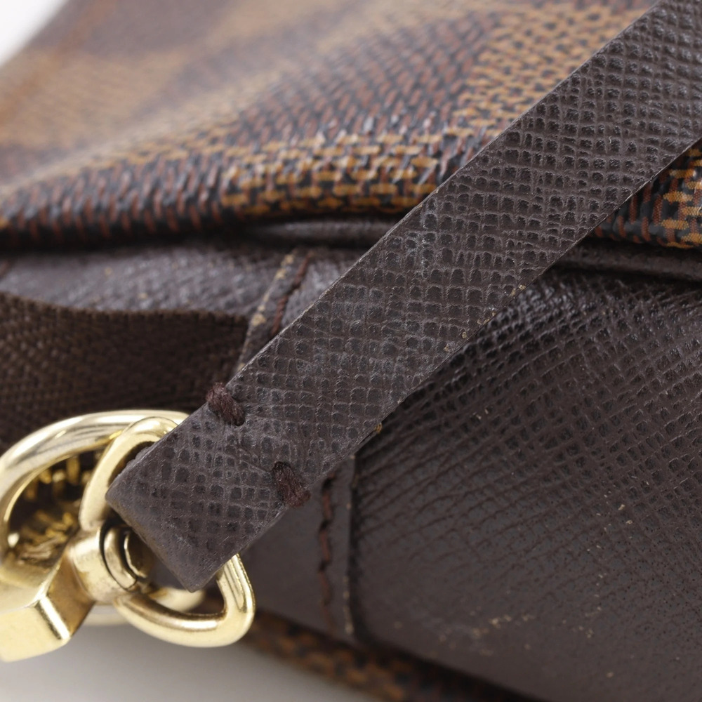 LOUIS VUITTON Authentic Brown Damier Canvas Pouch - Picture 13 of 15